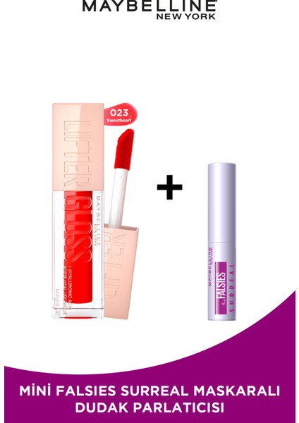 Lifter Gloss Nemlendirici Dudak Parlatıcısı- 23 Sweetheart Mini Falsies Surreal Maskara Hediyeli