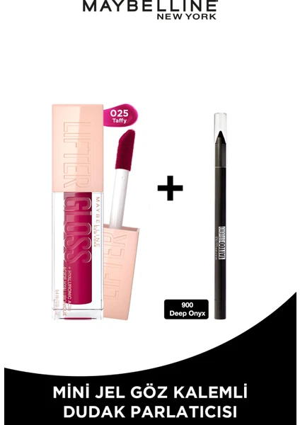 Maybelline New York Lifter Gloss Nemlendirici Dudak Parlatıcısı- 25 Taffy Mini Tattoo Liner Hediyeli