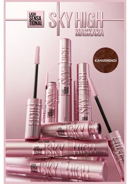 Lash Sensational Sky High Kahverengi Maskara Mini Falsies Surreal Maskara Hediyeli