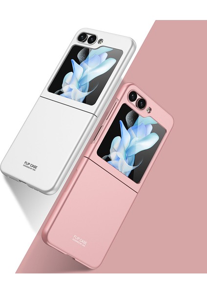 Galaxy Z Flip 5 Kılıf Mat Görünüm Kamera Korumalı Parmak Izi ve Leke Yapmaz Ultra Ince Katlanabilir