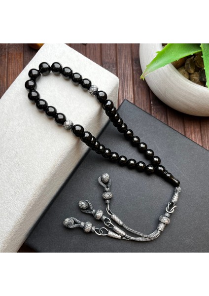 Oltu Taşı Tesbih Gümüş OTT14 fiyatları