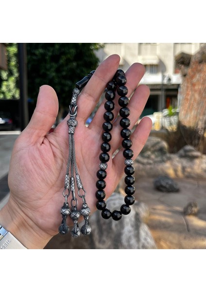 Oltu Taşı Tesbih Gümüş OTT14 modelleri