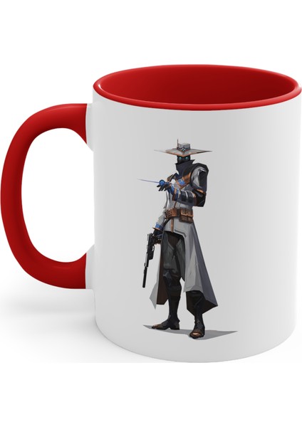 Özel Tasarım Renkli Valorant Kupası, Cypher Kupası, Valorant Fanları Için Eşsiz Hediyelik Kupa