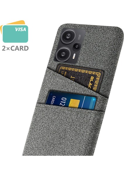 Xiaomi Redmi Note 12 Turbo/poco F5 5g Telefon Kılıfı Sert Pc + Bez Çift Kart Yuvaları Kapak (Yurt Dışından)