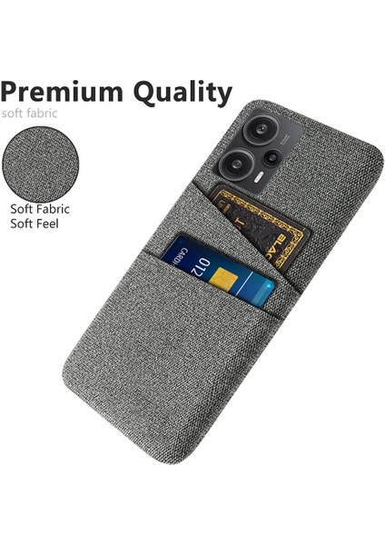 Xiaomi Redmi Note 12 Turbo/poco F5 5g Telefon Kılıfı Sert Pc + Bez Çift Kart Yuvaları Kapak (Yurt Dışından)