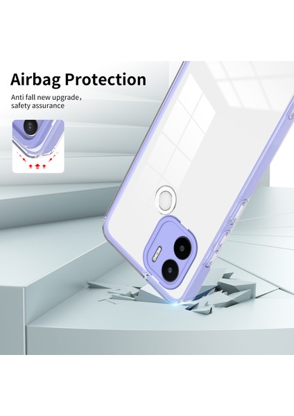 Xiaomi Redmi A1+ 4g/redmi A2+ 4g/poco C50 4g Tpu+ Pc Temiz Telefon Kılıf Önleme Önleyici Kapak (Yurt Dışından) modelleri