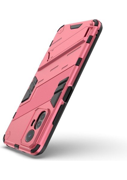 Xiaomi Redmi Note 12S 4g Kickstand Anti-Drop Case Pc + Tpu Şok Geçirmez Telefon Kapağı (Yurt Dışından)