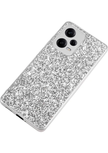 Lr Joyful Xiaomi Redmi Note 12 Pro 5g Glitter Pulins Telefon Kılıfı Elektrokaplama Tpu Çerçevesi Pc Şok Geçirmez Kapak (Yurt Dışından)