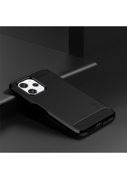 Xiaomi Redmi 12 4g Karbon Fiber Doku Kabuğu Fırçalanmış Tpu Telefon Vaka Telefon Kapağı (Yurt Dışından) modelleri