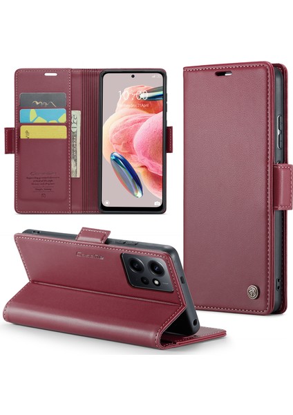 Lr Joyful Xiaomi Redmi Note 12 4g Rfıd Stand Cüzdanı ile Telefon Kapağı (Yurt Dışından)