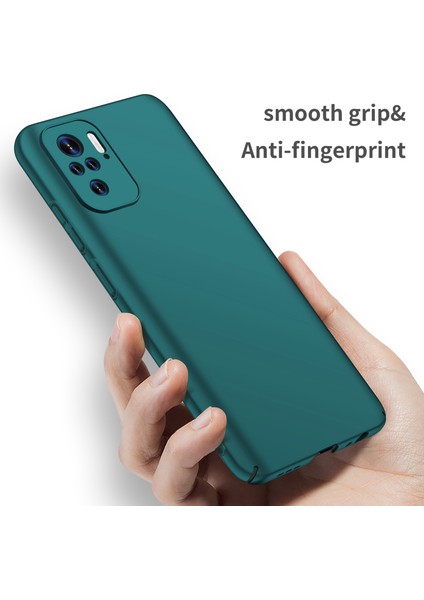 Xiaomi Redmi Note 10 4g/note 10S Düz Renk Anti-Drop Cover Pc Cep Telefon Kılıfı (Yurt Dışından)