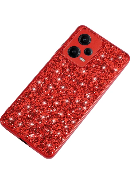 Lr Joyful Xiaomi Redmi Note 12 Pro 5g Glitter Pulins Telefon Kılıfı Elektrokaplama Tpu Çerçevesi Pc Şok Geçirmez Kapak (Yurt Dışından)