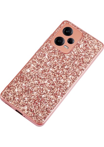 Xiaomi Redmi Note 12 Pro 5g Glitter Pulins Telefon Kılıfı Elektrokaplama Tpu Çerçevesi Pc Şok Geçirmez Kapak (Yurt Dışından)