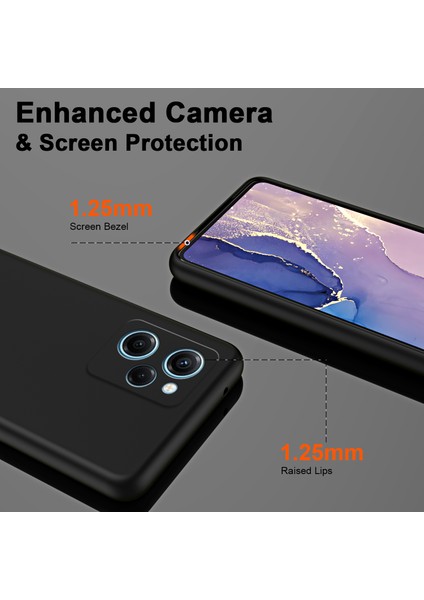 Xiaomi Redmi Note 12 Pro Speed 5g/poco X5 Pro 5g 2.2mm Kauçuk Tpu Kılıf Fiber Astar Telefon Kapağı (Yurt Dışından)