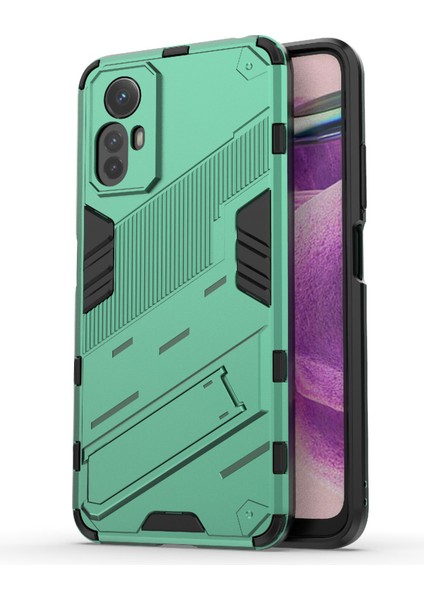 Xiaomi Redmi Note 12S 4g Kickstand Anti-Drop Case Pc + Tpu Şok Geçirmez Telefon Kapağı (Yurt Dışından)