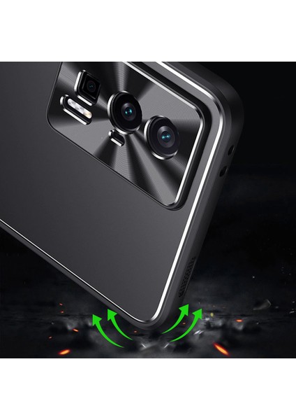 Xiaomi Redmi K60 5G/K60 Pro 5g/poco F5 Pro 5g Alüminyum Alaşım+Tpu Telefon Kılıfı Sonbahar Önleyici Kabuk (Yurt Dışından)