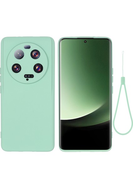 Xiaomi 13 Ultra Cep Telefonu Kabuğu Sıvı Silikon Koruma Kılıfı Yumuşak Astar Kapağı Kayışlı (Yurt Dışından)