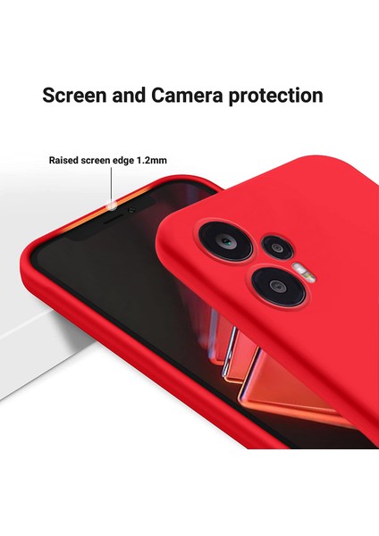 Xiaomi Poco F5 5g/redmi Note 12 Turbo, Yumuşak Astar+Sıvı Silikon Akıllı Telefon Kasası Kılıflı Kılıf (Yurt Dışından) fırsatları