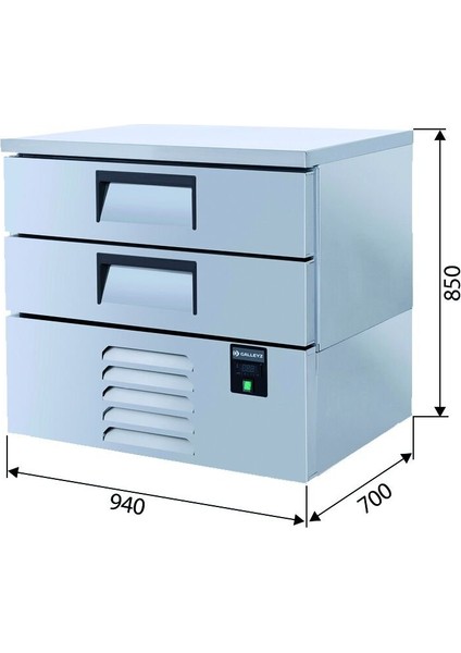 Çekmeceli Dondurucu & Buzdolabı - 2 Çekmeceli - 94X70X85 cm