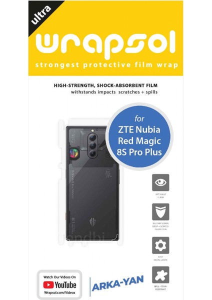 Zte Nubia Red Magic 8s Pro Plus Arka ve Yan Kaplama Koruyucu Film