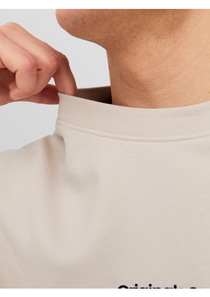 Jorvesterbro Sweat Crew Neck Noos Erkek Bej Sweatshirt 12241694-Moonb fırsatları
