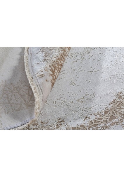 Tenom 13119 C Modern Yuvarlak Çerçeveli Bambu Halı fırsatları