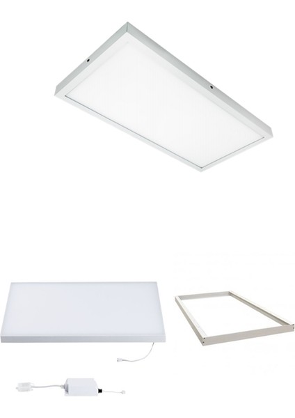 60X120 Gökyüzü Panel Avize, 106WATT Led, Sıva Üstü, Kolay Montaj LED Panel, Kırmızı Ağaç Avize fiyatları