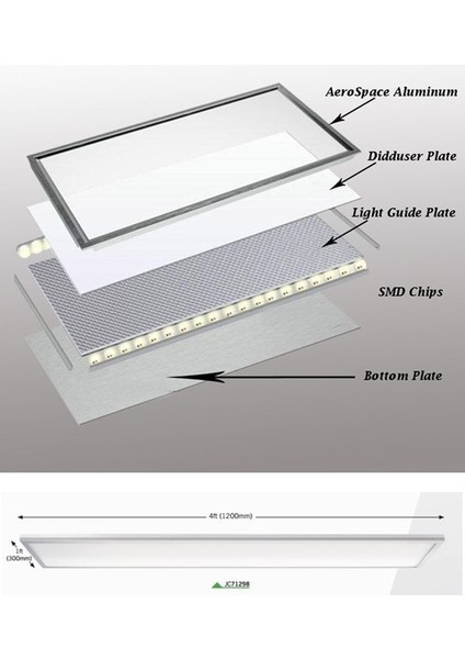 60X120 Gökyüzü Panel Avize, 106WATT Led, Sıva Üstü, Kolay Montaj LED Panel, Kırmızı Ağaç Avize modelleri