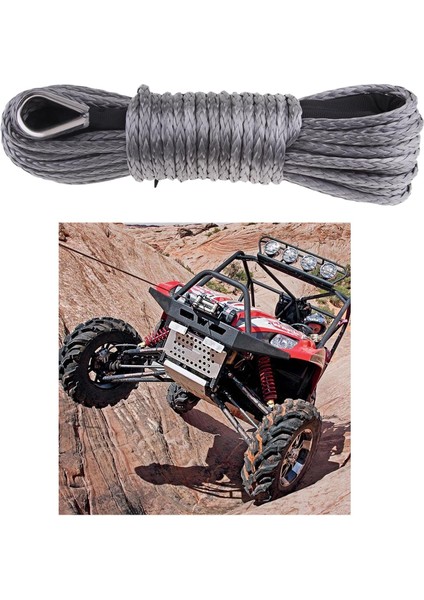 6mm x 15M Sentetik Vinç Hattı Atv Utv Için Kablo Halat Ağır Gri (Yurt Dışından) indirimleri