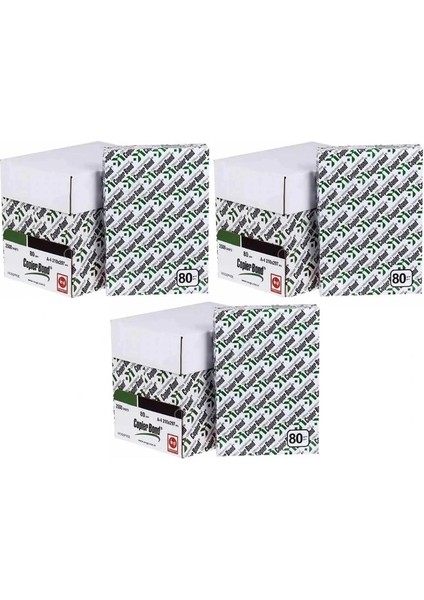 Copierbond (Ve-Ge) A4 80GR/M2 Fotokopi Kağıdı 7500 Adet 15 Paket(3 Koli) fiyatları