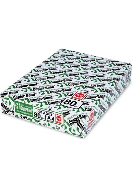 Copierbond (Ve-Ge) A4 80GR/M2 Fotokopi Kağıdı 7500 Adet 15 Paket(3 Koli) modelleri