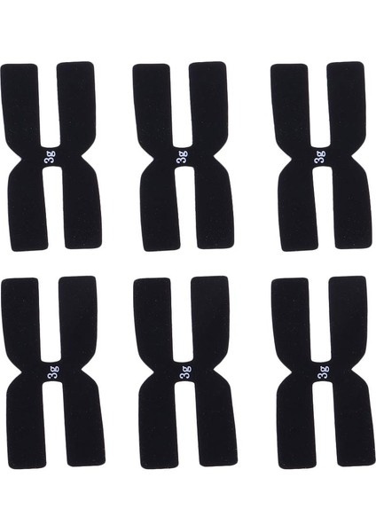 6pcs Tenis Raket Ağırlığı ve Denge 3g Siyah (Yurt Dışından)