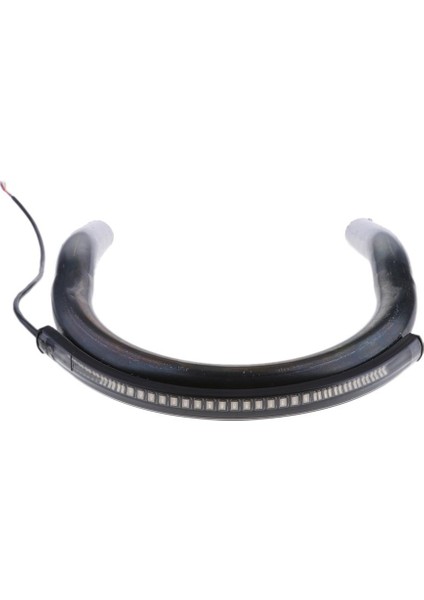 Motosiklet Arka Koltuk Çember Velet Stili LED Fren Dönüş Sinyali Işığı Evrensel Yukarı Kaldırılmış 175MM (Yurt Dışından)