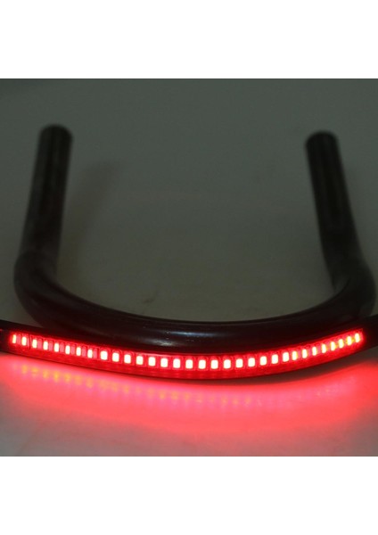 Motosiklet Arka Koltuk Çember Velet Stili LED Fren Dönüş Sinyali Işığı Evrensel Yukarı Kaldırılmış 175MM (Yurt Dışından)