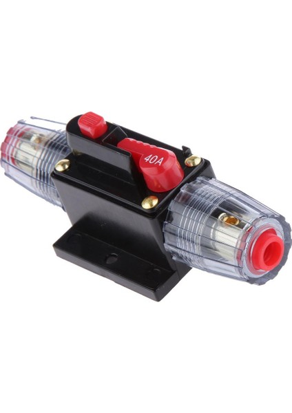 Manuel Sıfırla Breaker 12V/24V Araç Stereo Sıfırlama Anahtarı Sigorta Tutucu 40A (Yurt Dışından)