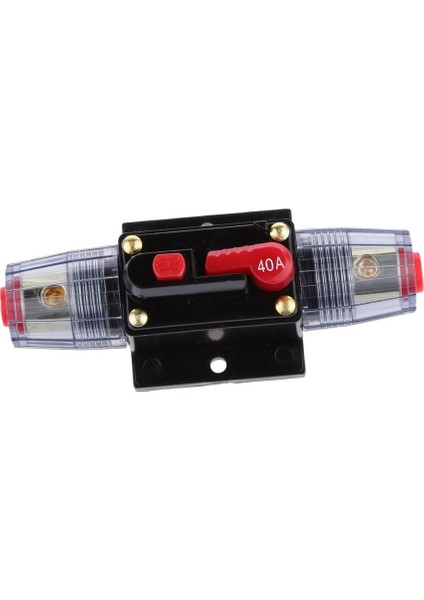 Manuel Sıfırla Breaker 12V/24V Araç Stereo Sıfırlama Anahtarı Sigorta Tutucu 40A (Yurt Dışından)