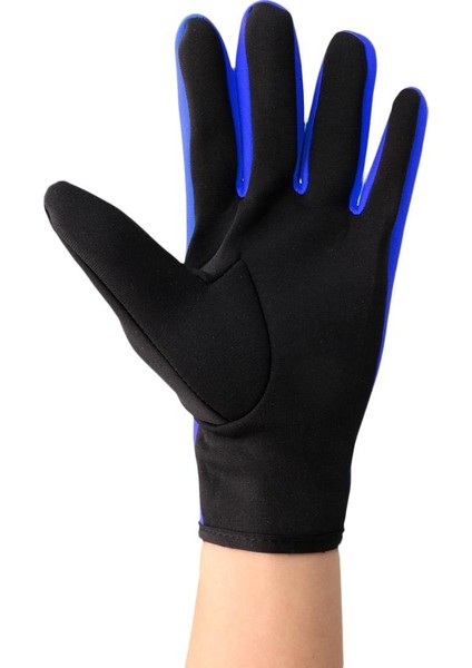 1.5 mm Neopren Dalış Eldiven Çift - Yumuşak, Sıcak L Mavi Siyah (Yurt Dışından)
