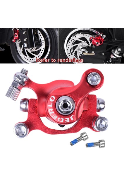 Elektrikli Scooter Disk Fren Katlanır Bisiklet Sol Kırmızı (Yurt Dışından)