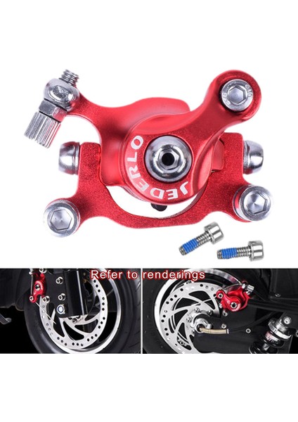 Elektrikli Scooter Disk Fren Katlanır Bisiklet Sol Kırmızı (Yurt Dışından)