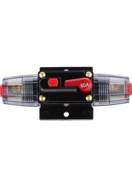 Manuel Sıfırla Kesici 12-24V Stereo Test Cihazı Sıfırlama Anahtarı Sigorta Tutucu 60A 01 (Yurt Dışından)