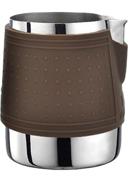 350ML Paslanmaz Çelik Süt Köpürme Sürahisi, Latte Cappuccino Köpük Kabı , 350ML Kahverengi (Yurt Dışından) fırsatları