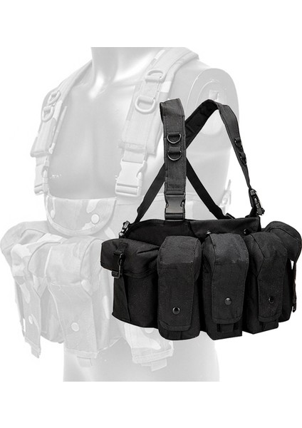 Göğüs Teçhizatı Avı Kablo Demeti Yelek Molle Siyah (Yurt Dışından) fiyatları