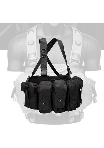 Göğüs Teçhizatı Avı Kablo Demeti Yelek Molle Siyah (Yurt Dışından) fırsatları