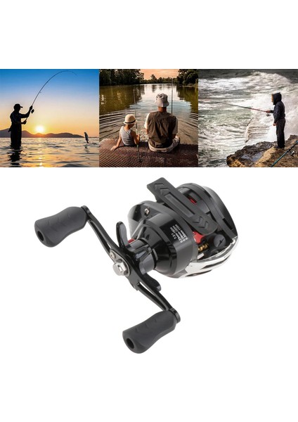 Baitcasting Reel - Düşük Profil Baitcaster Fishing Reel, Süper Kompakt 16.5 Lb Sol (Yurt Dışından)