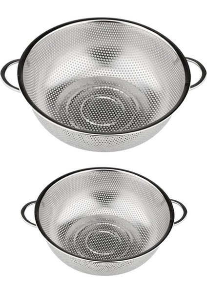Paslanmaz Çelik Pirinç Kevgir Gıda Pirinç Sebze Elek Mutfak Aletleri C+F Gümüş2 (Yurt Dışından)