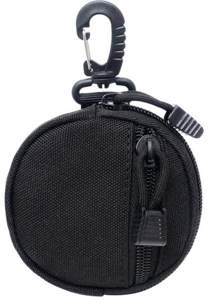 Madeni Para Kulaklık Anahtar Kese Molle Gadget Poşet Aksesuar Çok Işlevli Çanta Siyah (Yurt Dışından)