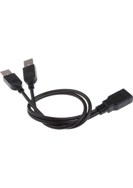 USB Splitter Şarj Veri Kablosu Kadın 2port Erkek (Yalnızca Veri Için) Siyah (Yurt Dışından)