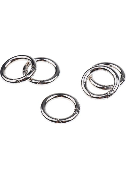 5 Lot Ağır Hizmet Yuvarlak Anahtar Yüzük Kaplama Anahtar Zincirli Karabin Anahtarlığı 25MM (Yurt Dışından) fiyatları