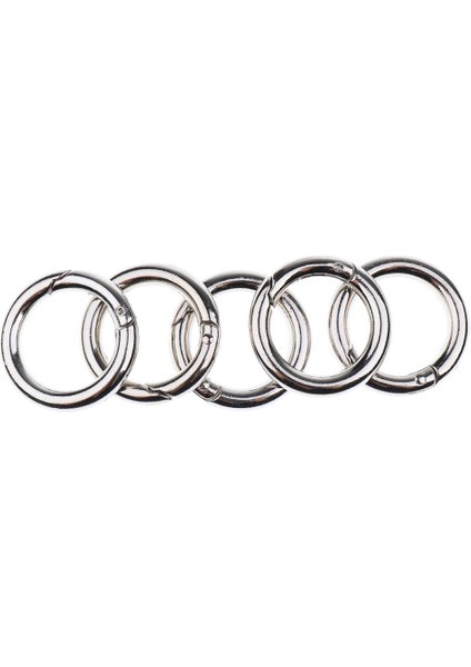 5 Lot Ağır Hizmet Yuvarlak Anahtar Yüzük Kaplama Anahtar Zincirli Karabin Anahtarlığı 25MM (Yurt Dışından) modelleri