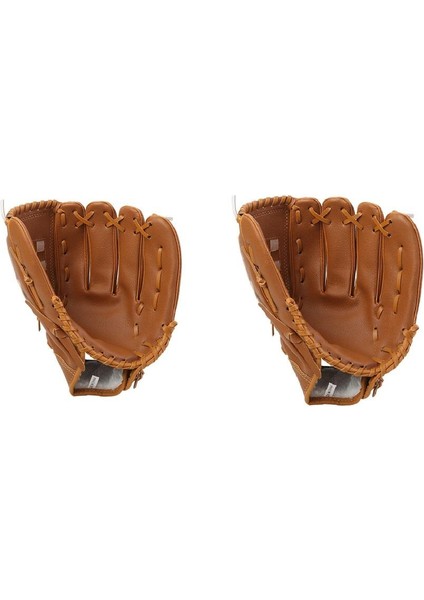 2x Beyzbol Eldiveni Çocuklar Için Çocuk Verici Sürahi Eldivenleri Kahverengi (Yurt Dışından) fiyatları